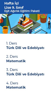 9.sınıf- Lise Esit Agırlık Eğitim Paketi DKHS-LEAEP-9-2021